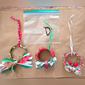 Beautifully hand crafted Mini Christmas Wreath Ornaments